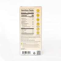 Back of Liberta “Glow” box listing ingredients – California grapes, organic African hemp, vegan and gluten-free