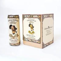 Liberta Glow hemp-infused non-alcoholic red wine 4-pack with cans and packaging box
