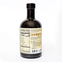 Close-up of Liberta “Glow” wine label – handcrafted non-alcoholic red wine with 5mg THC and 125mg CBD