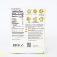 Back of Spiritflower 4 pack box showing composition and organic hemp origin